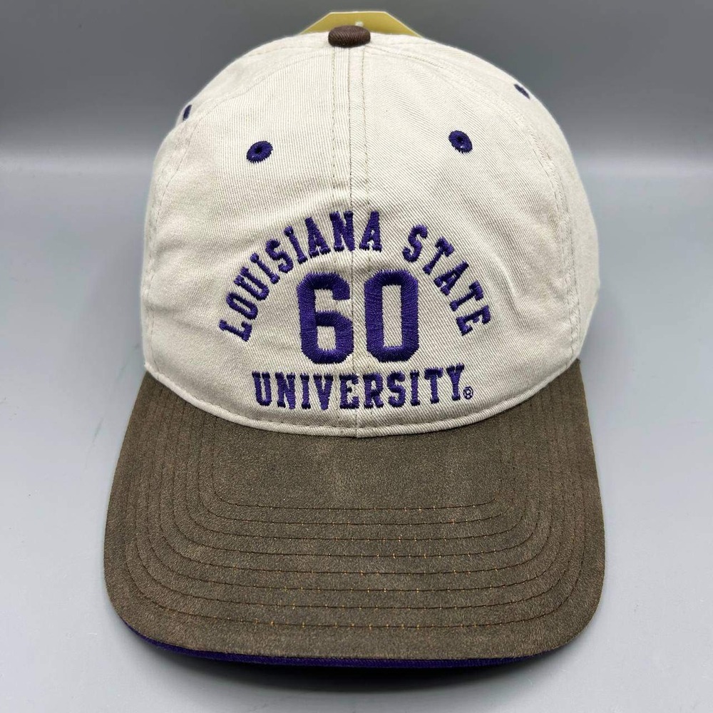 LSU Tigers Hat Men White Gray Embroidered The Game Strap Back Cap Cotton New